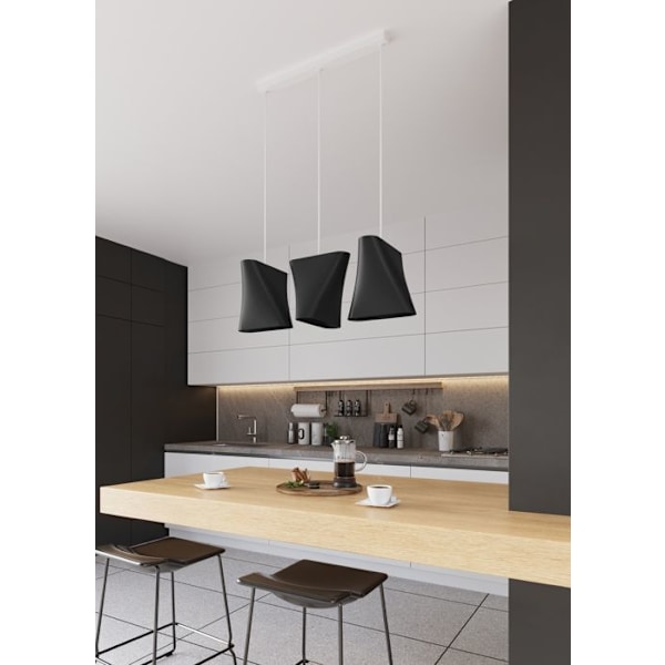 Sollux BLUM Pendellampa Kupol Svart E27