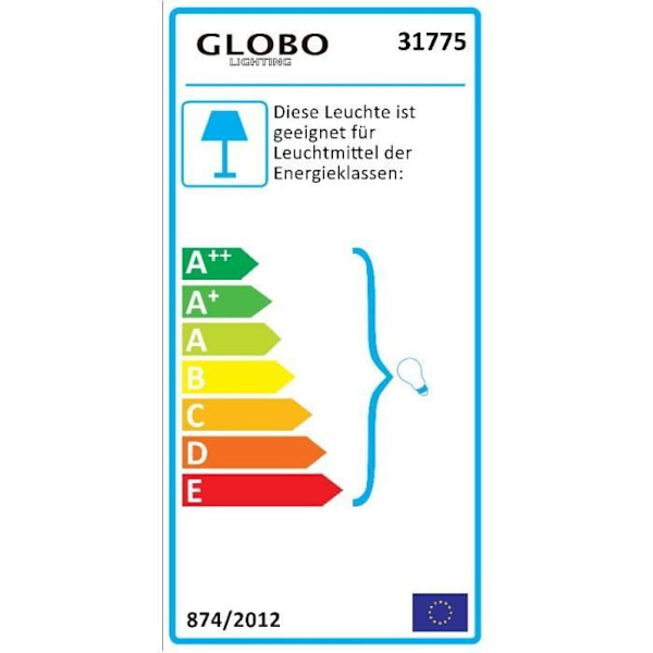GLOBO BELYSNING Utomhusglob - Vit plast