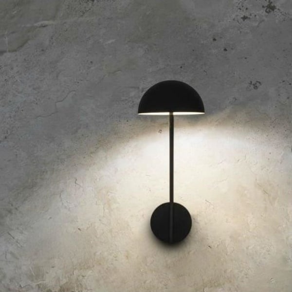 LED væglampe - FARO - Pure - Sort metal - H 41cm - 6W 1150 lm - 3000K° BLANCO
