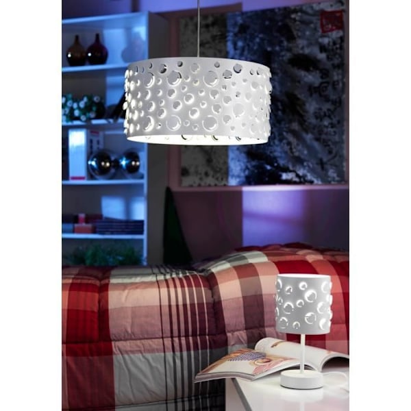 Loftlampe - Onli - RICKY - Cylindrisk - Metal - Hvid - E27