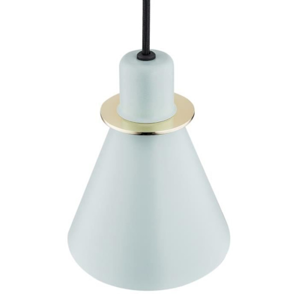 Argon BEVERLY Matt Blue Dome upphängd taklampa, mässingselement