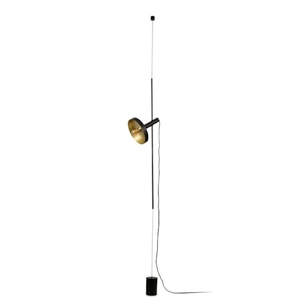 WHIZZ Gulvlampe sorte/guld 20166-95 Sort