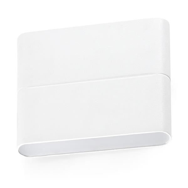 Utomhus led vägglampa Faro Aday White Aluminium 70644 Vit