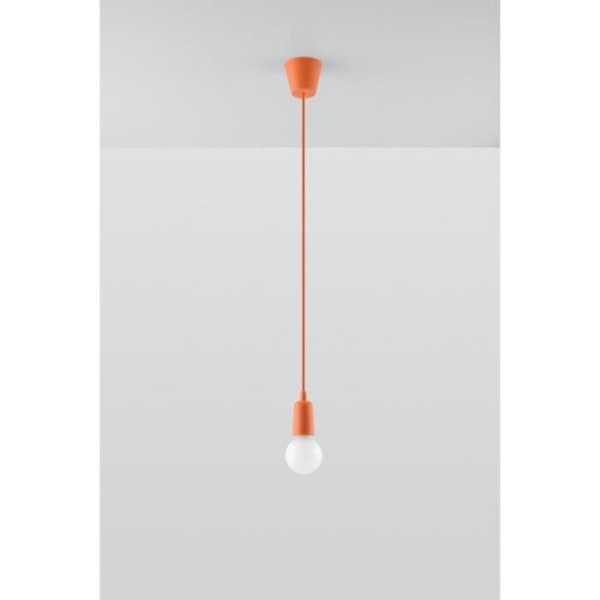 Modern LED-pendellampa Loft BOHO Design Corridor - SOLLUX - DIEGO 1 - Orange - E27 - 60W