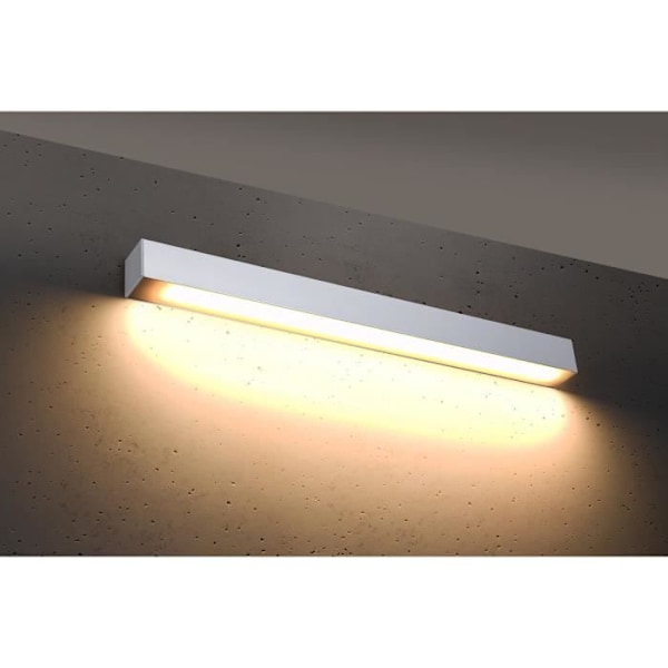Vägglampa - SOLLUX - PINNE - Integrerad LED - Vit - 22W - Modern design