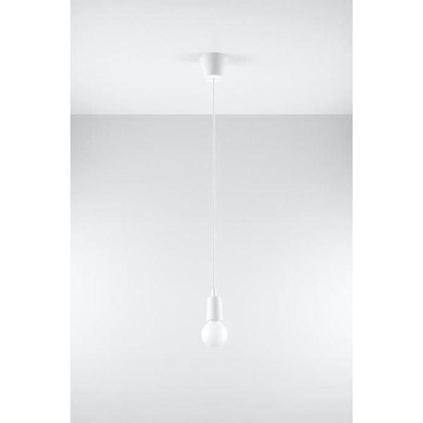 Pendel DIEGO 1 E27 LED Modern Loft BOHO Design Corridor - Vit