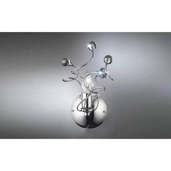 Væglampe - Onli - TRILLY - Metal og Krystal - E14 - 32 cm x 20 cm x 20 cm