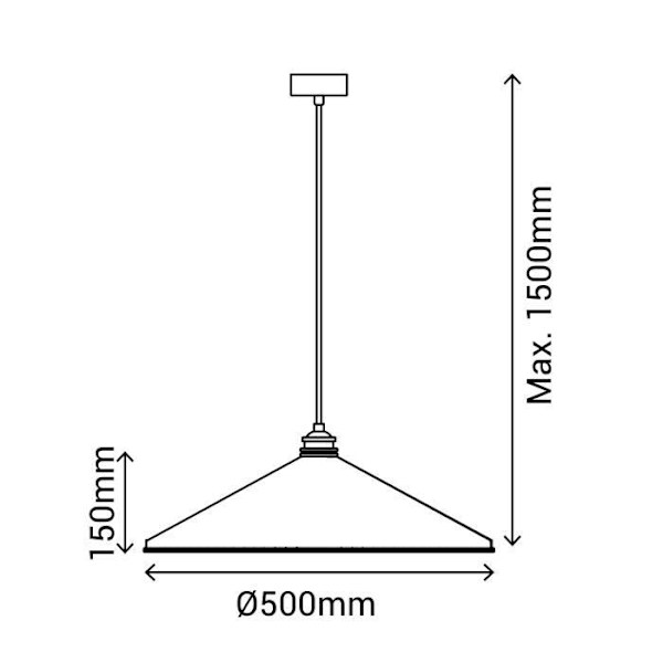 Pendel - MET - ELENA - Lergips - E27 - 50 cm - Inomhus Lera, mässing