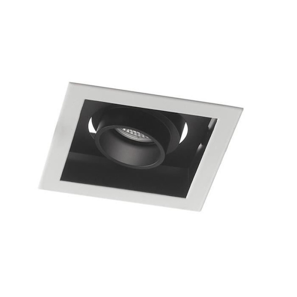 Fan Europa APOLLO Downlight LED Indbygget Justerbar Sort 800lm 4000K 12x12x7,7cm