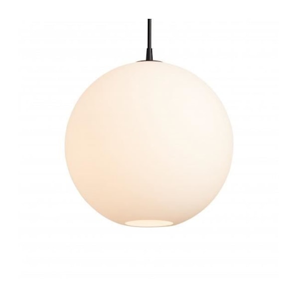 Pendellampa i metall / glas - Capo - Svart - Diameter 40 cm - Dimmer - E27 75W - Klass A++ till E
