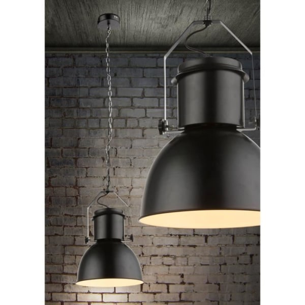 GLOBO LIGHTING Pendel i sort metal Vanligt svart