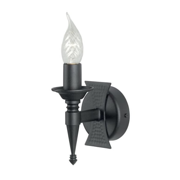 Saxon svart vägglampa 1 glödlampa - Saxon - Svart - 1 glödlampa - E14