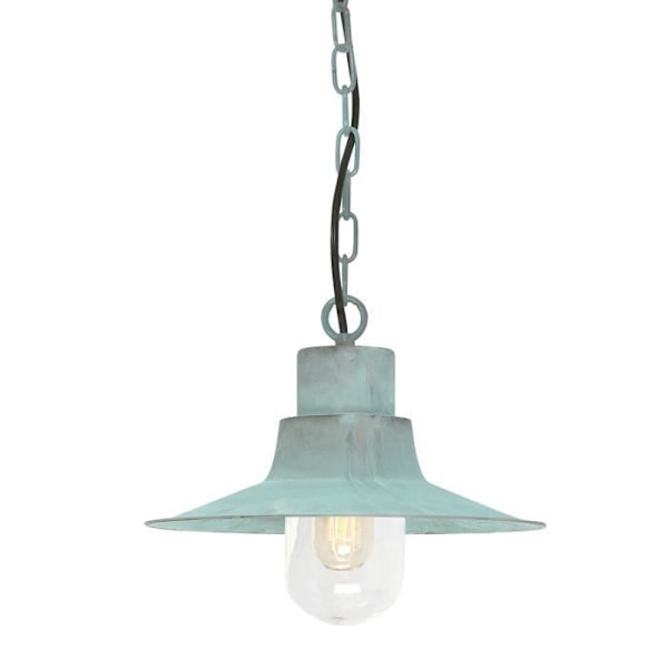 Udendørs loftskædelampe - Elstead - Sheldon - Verdigris - IP44 - E27 - 100W Ärg