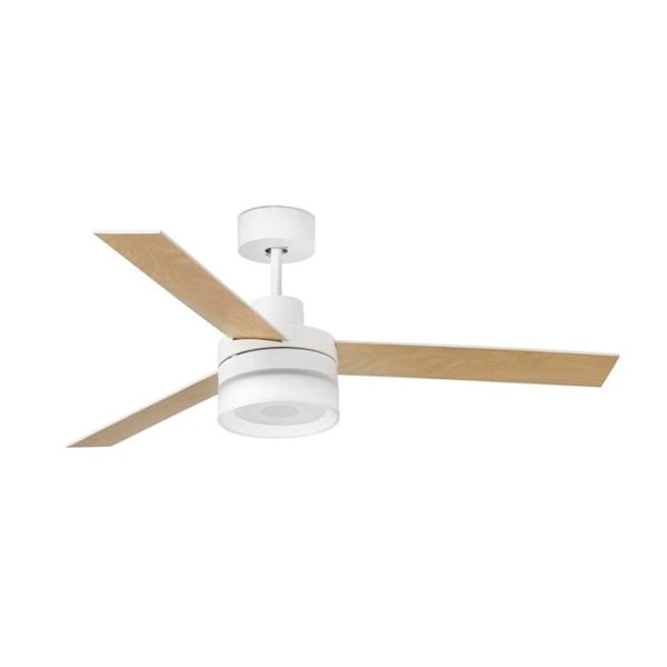 Takfläkt - FARO - Ice - Vit - LED 12W - 800Lm NICKEL