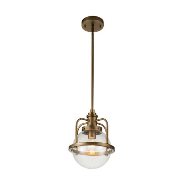 Elstead Kichler Triocent Globe Taklampa, Naturmässing, IP44