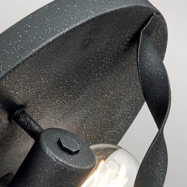 Halvinkapslad taklampa - ELSTEAD LIGHTING - Bradbury - Grå ask - Stål - E14