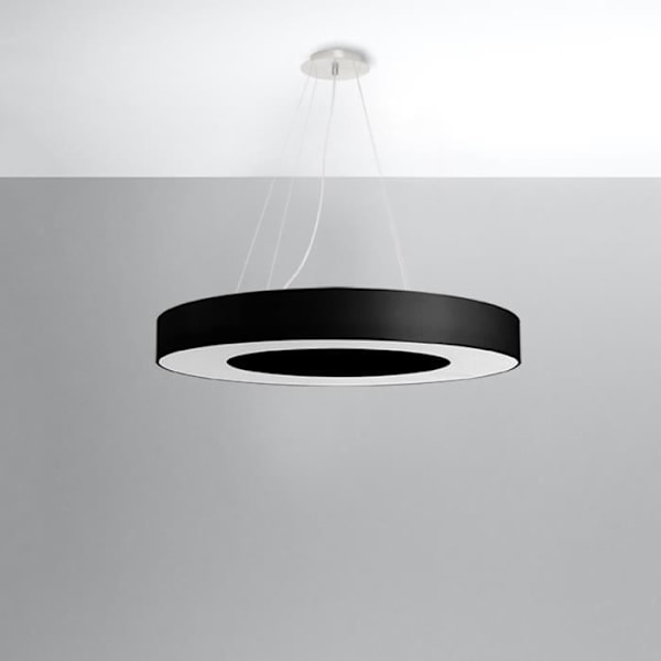 TECHBREY Taklampa Saturno Slim 70 SOLLUX Ø700x1100 mm Svart