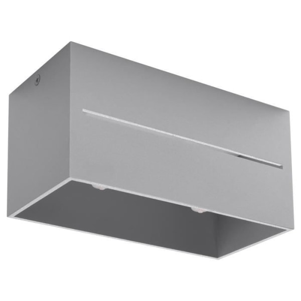 Taklampa - SOLLUX - LOBO 2 - 2 lampor - Grå - Modern loftdesign för sovrum Vardagsrum Trappor Korridor