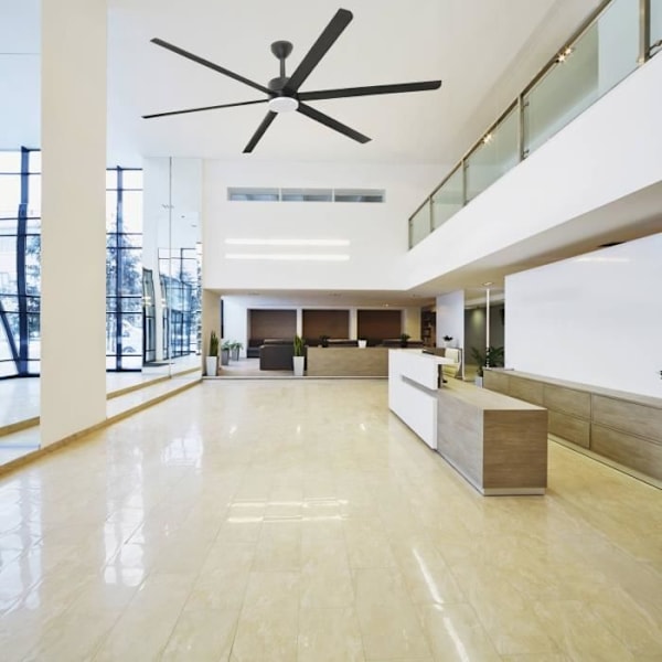 Takfläkt - FARO - KHIOS - Svart - LED - Modern design Svart