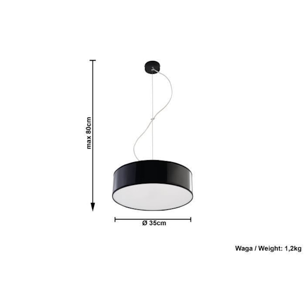 Keramisk taklampa GULCAN E27 LED Modern Loft BOHO Design Corridor - Vit