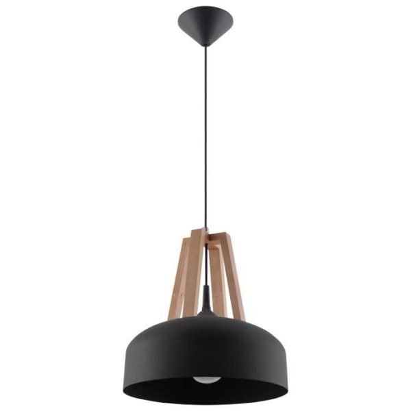 CASCO E27 LED Pendel Modern Loft BOHO Klassisk Design Korridor - Sort/Træ