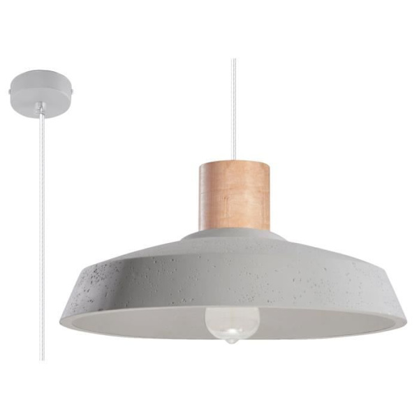 AFRA E27 LED pendel Modern Loft Boho Design Corridor - Hvid - SOLLUX - 1 pære - E27 - 10 Watt - A++ - E