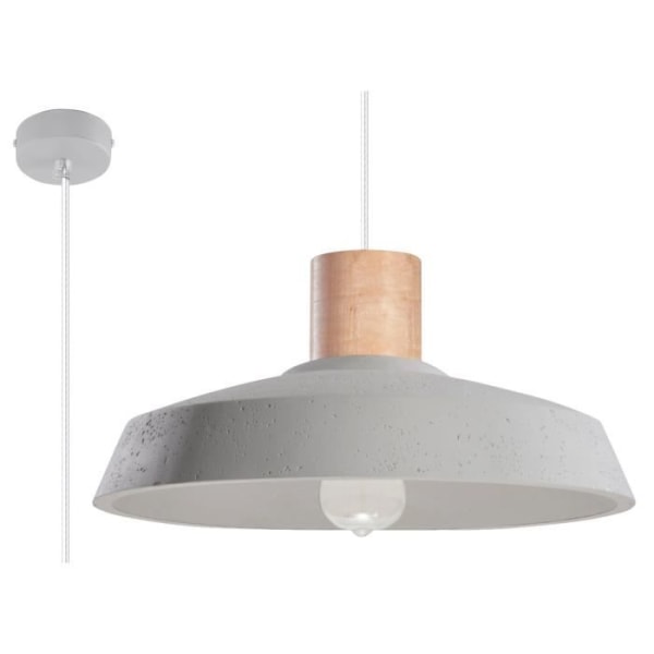 AFRA E27 LED Pendellampa Modern Loft Boho Design Corridor - Vit - SOLLUX - 1 glödlampa - E27 - 10 Watt - A++ - E
