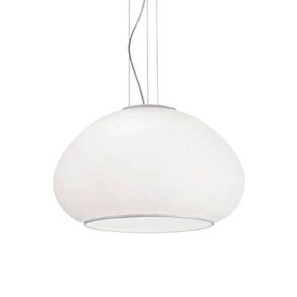 Ideal Lux MAMA SP3 D50, Soveværelse, Børneværelse, Spisestue, Stue, Hvid, IP20, Overflade, Hvid, Oval Hvid