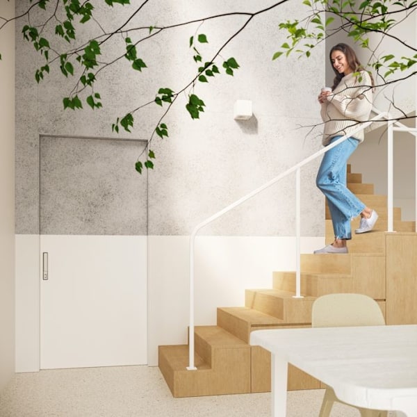 NESTA E27 Keramisk Vägglampa Modern Boho Design Vägglampa för sovrum Vardagsrum Trappa Korridor - Vit