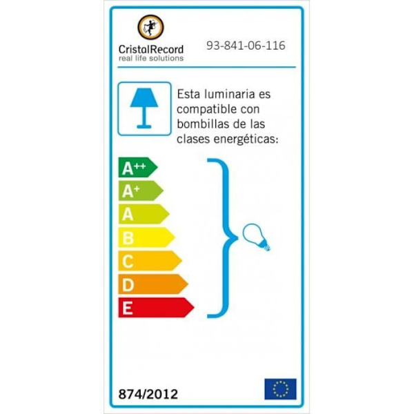 Seks-lys reb loftslampe CR 93-841-06-116