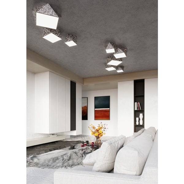 HEXA 45 E27 LED Moderne LOFT Design Spot Loftslampe - Sølv