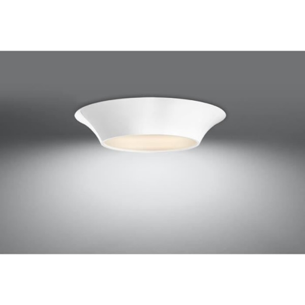 VULCANO E27 Modern vit tyg taklampa SOLLUX