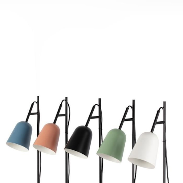 Gulvlampe - Faro - STUDIO - Matt Hvid - Stål - E14 - IP20 NEGRO