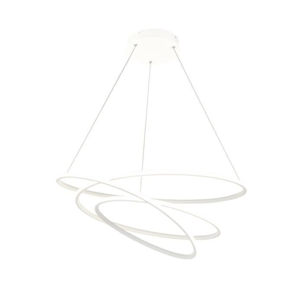 Maytoni Pendel - Hvid LED-lysekrone - Moderne Stil - Højde 100 cm - Diameter 52 cm