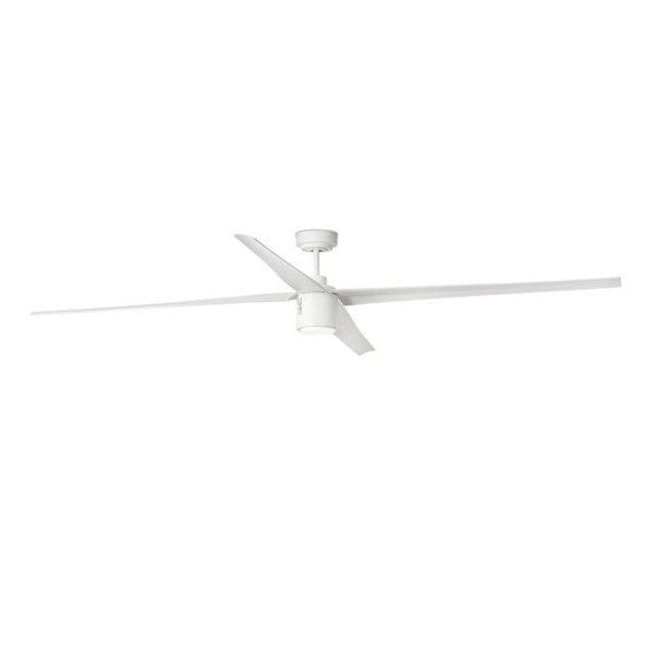 Faro Barcelona 33494 - ATTOS LED Hvid loftsventilator med DC motor KOPPAR