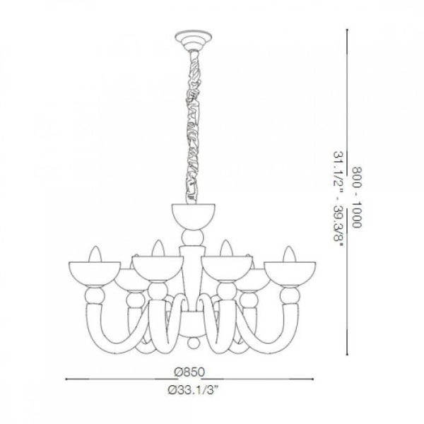 Ideal Lux - BON BON SP6 VIT LJUSLAMPA 6