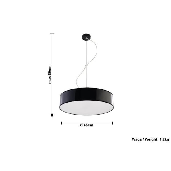 FLAVIO E27 LED Pendellampa Modern Loft BOHO Design Corridor - Vit