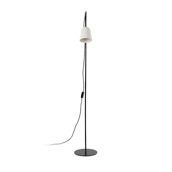 Gulvlampe - Faro - STUDIO - Matt Hvid - Stål - E14 - IP20 NEGRO