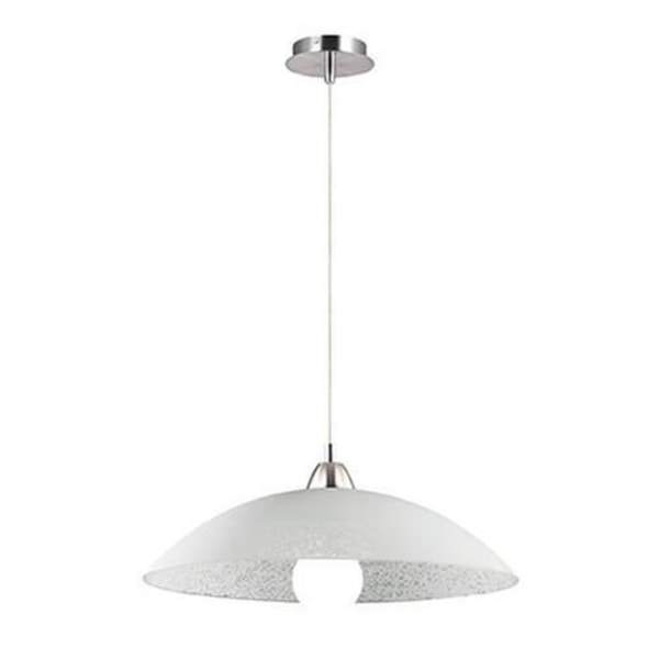 Ideal Lux Lana SP1 D50, Spisestue, Køkken, Hvid, IP20, Overflade, Transparent, Glas, Metal