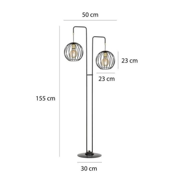 Emibig Albio Lp2 Vit Golvlampa 2 Lampor Vit - 145-LP2