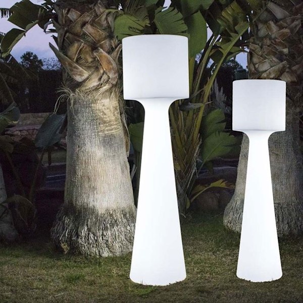 Golvlampa utomhus - NEWGARDEN - MOOVERE 170cm - LED - Vit - Polyeten Vit