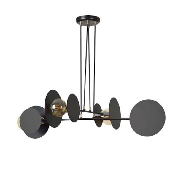 Emibig Idea 4 Black 4-Light Pendel Lamp Black - 792-4