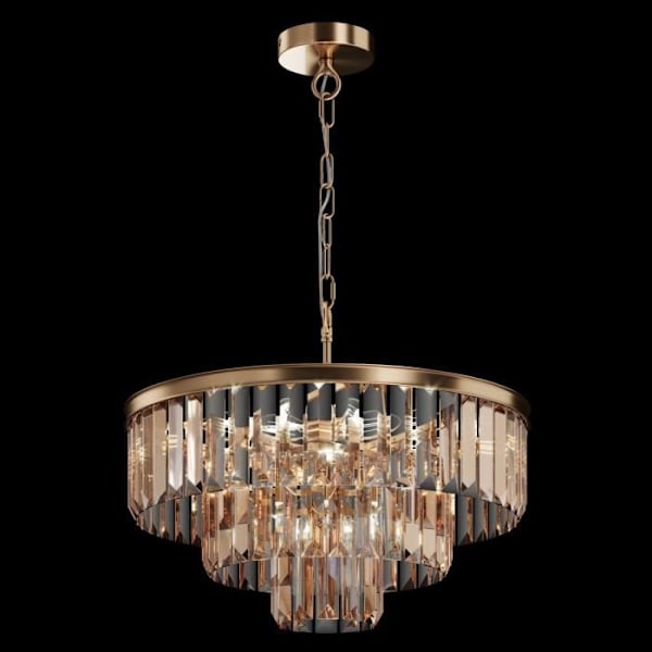 Taklampa - Maytoni - Revero - 7 lampor - Guld - E14 - Tidlös klassiker