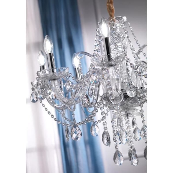 Luster - Onli - SVETLANA - 8 arme - Glas - Forkromet - E14
