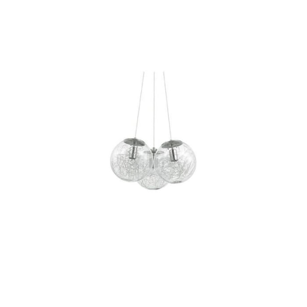 Suspension Laiton - IDEAL LUX - MAPA SAT - 3 glödlampor - E27 - 60W - Inomhus