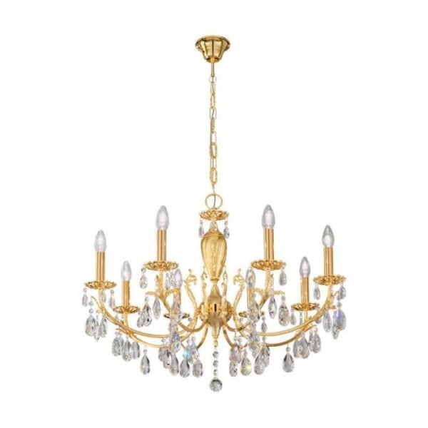 Kronleuchter - KOLARZ - VICTORIA 2 - Guld 24 Karat - 8 pærer - Diameter 80Cm 24 karat guld