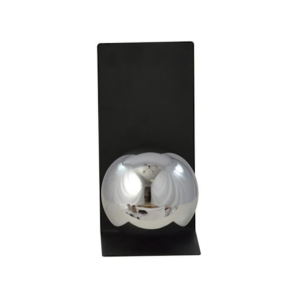 Emibig FORM Form Globe rektangel vägglampa svart med grafitglas lampskärm, 1x E14