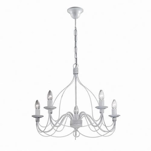Ideal Lux CORTE SP5, Stue, Hvid, IP20, Overflade, Metal, 5 pære(r) Hvid