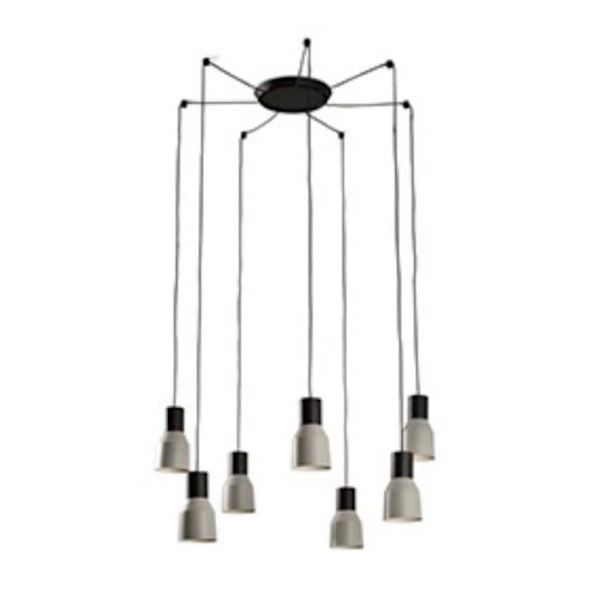 Faro KOMBO 7-Light Grey Cluster Pendel för undertak GRÅ