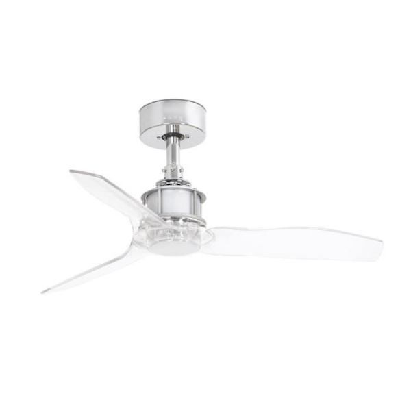 Faro JUST - Krom, 81cm Smart Transparent takfläkt - Fjärrkontroll ingår